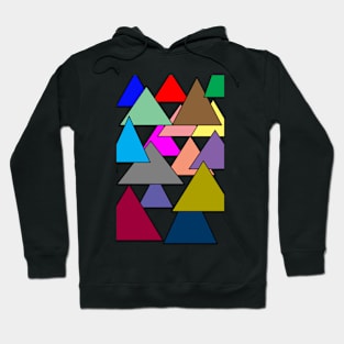 colorful triangles Hoodie